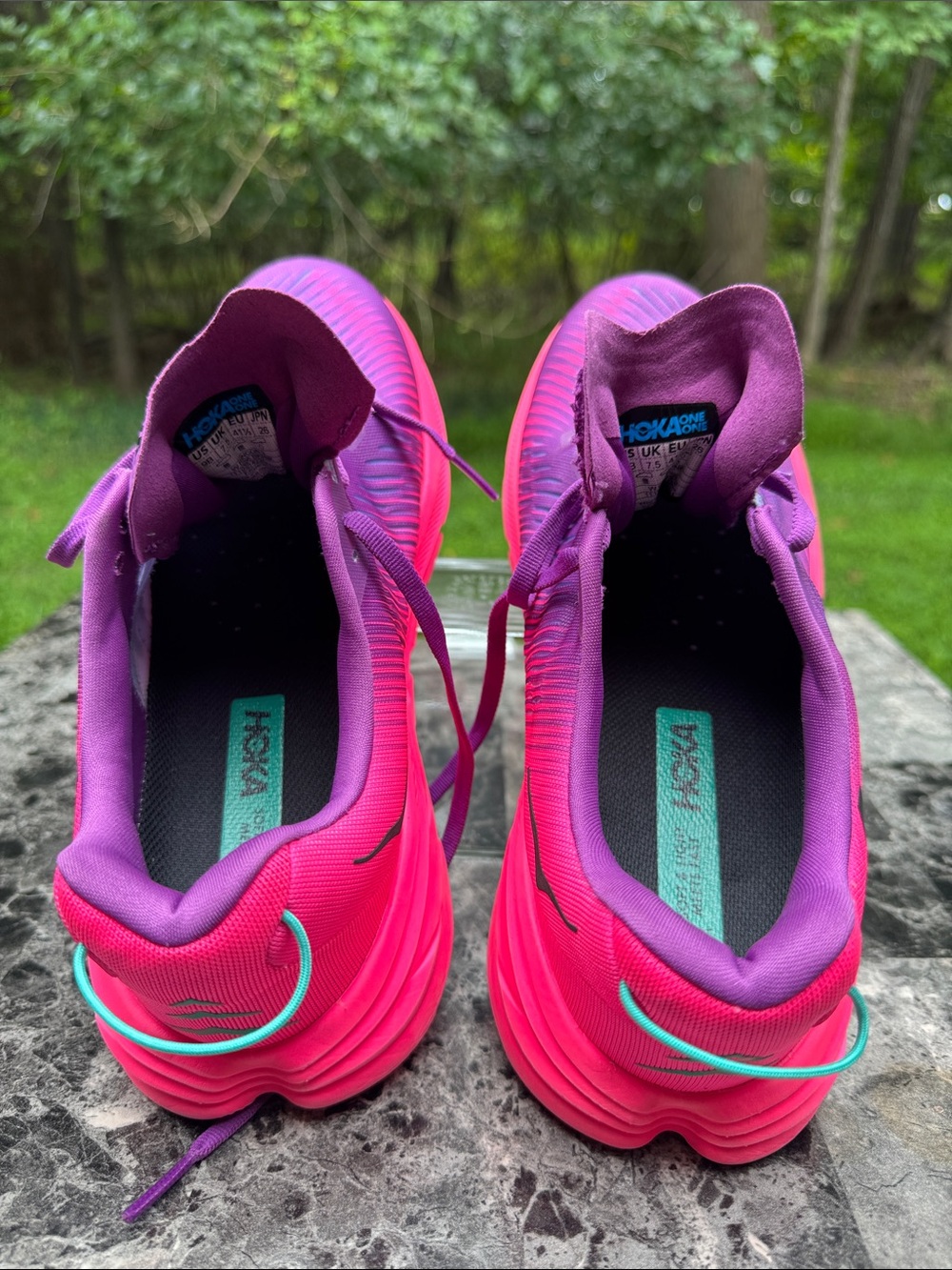HOKA One One Rincon 3 Running Shoes Beautyberry Knockout Pink Women 9B Sneakers - Picture 3 of 15